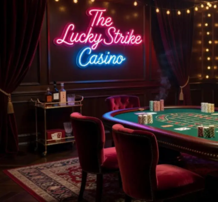 Dekoracje gry tematycznej w stylu casino